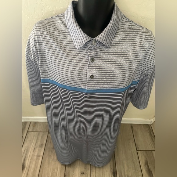 Hogan Other - Men’s used Ben Hogan golf polo stripped shirt two tone color size XXL 2XL